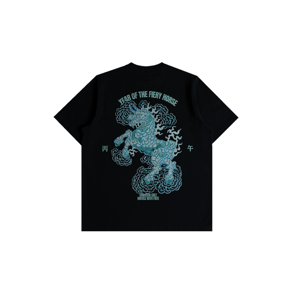 Porcelain Horse Tee (Black)