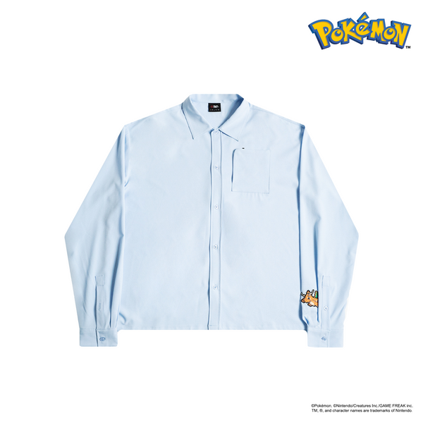 Dragonite Collar L/S Shirt (Blue)
