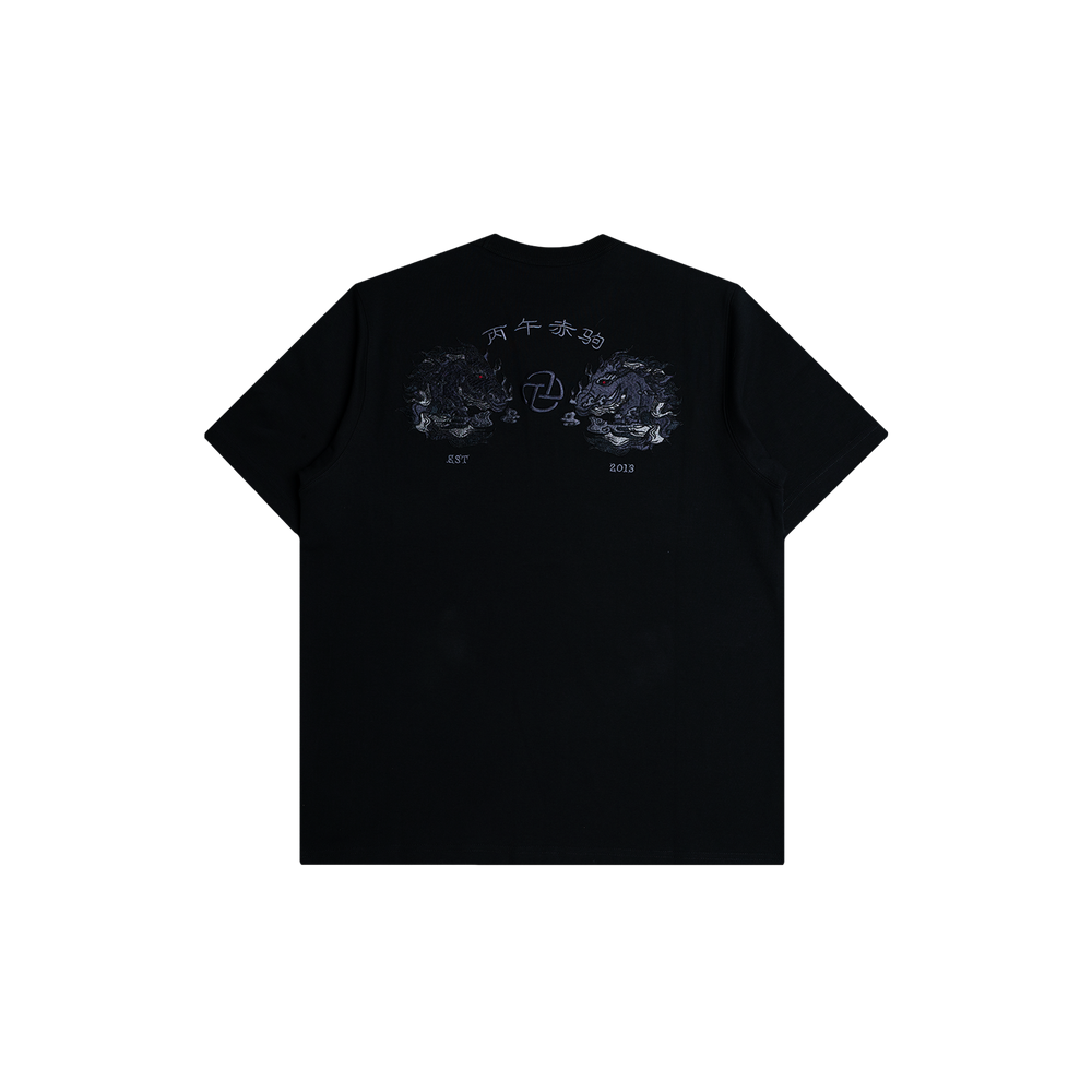 Mini Flame Horse Tee (Black)