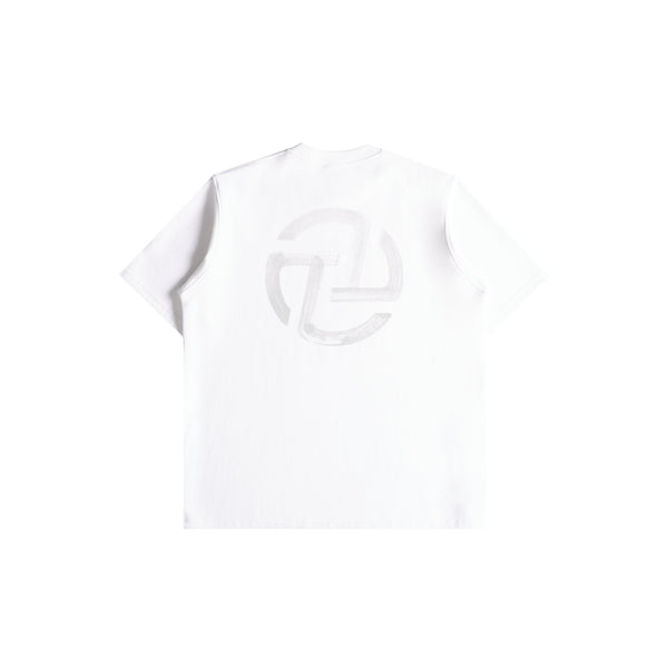 Textured Logo Tee (White)