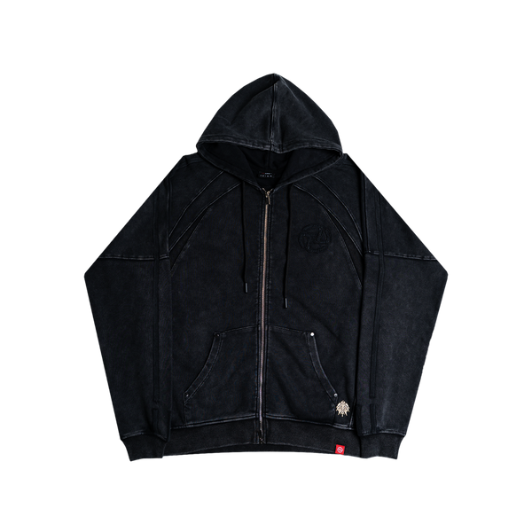 Golden Stonedwashded Hoodie (Black)
