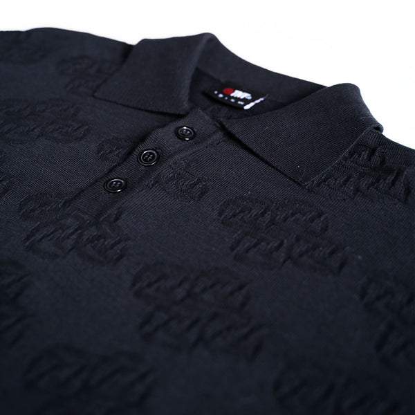 Knitted Polo (Black)