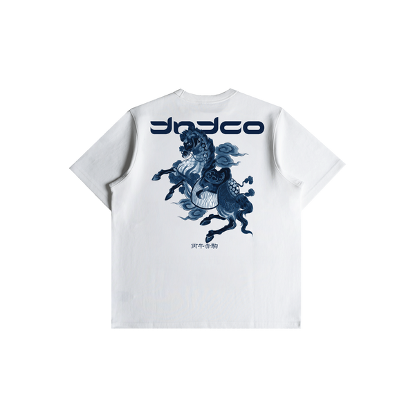 Tibetan Rising Horse Tee (White)