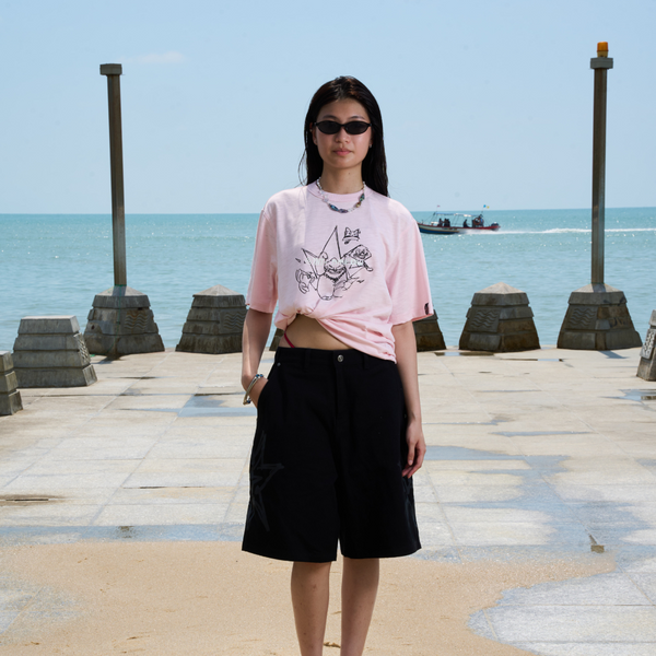 Infamous Logo Tee (Pink)