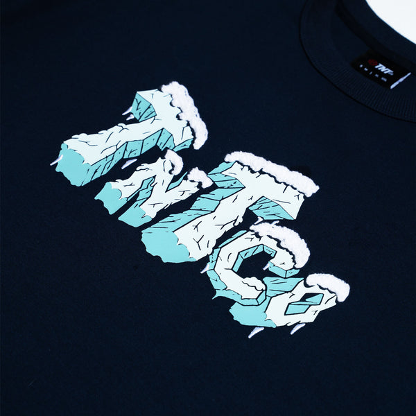 Icy Logo Tee (Navy)