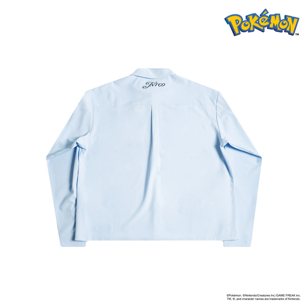 Dragonite Collar L/S Shirt (Blue)