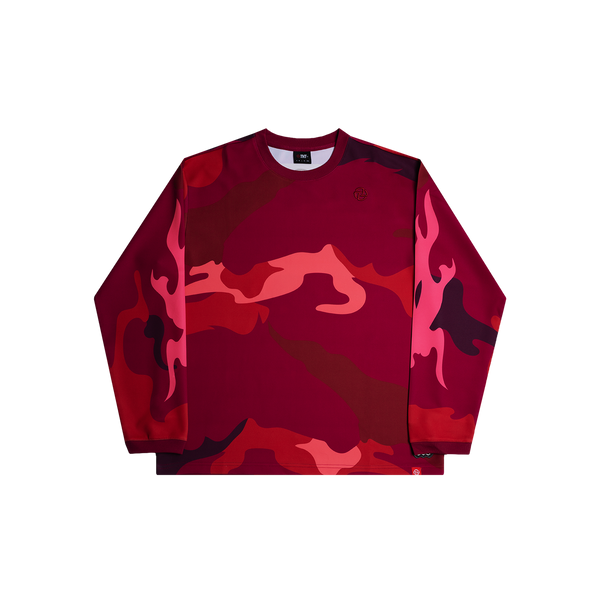 Camo Horse L/S Tee (Red Camouflage)