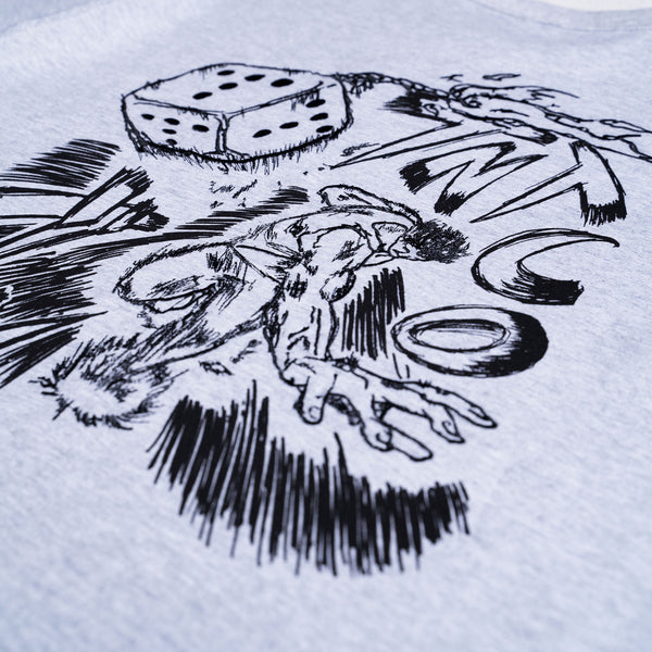 Flame Dice Tee (Grey)
