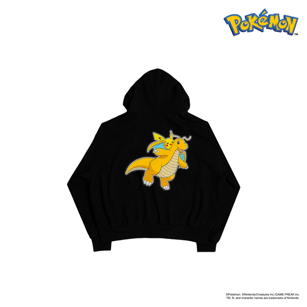 Dragonite Zipped Hoodie (Black)