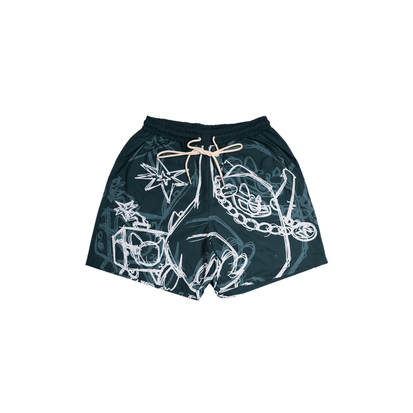Lagoon Beach Shorts (Teal)