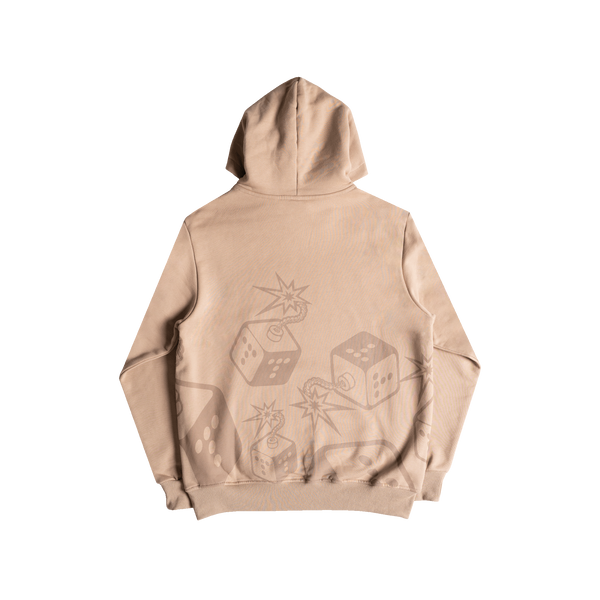 Dice Hooded Sweatshirt (Brown)