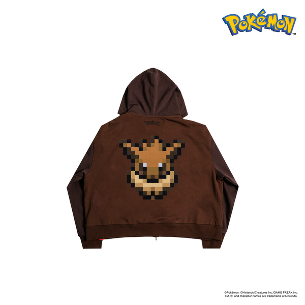 Eevee Zipped Hoodie (Brown)