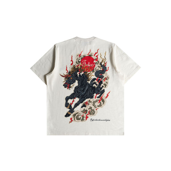 Neighing Horse Tee (Off-White)