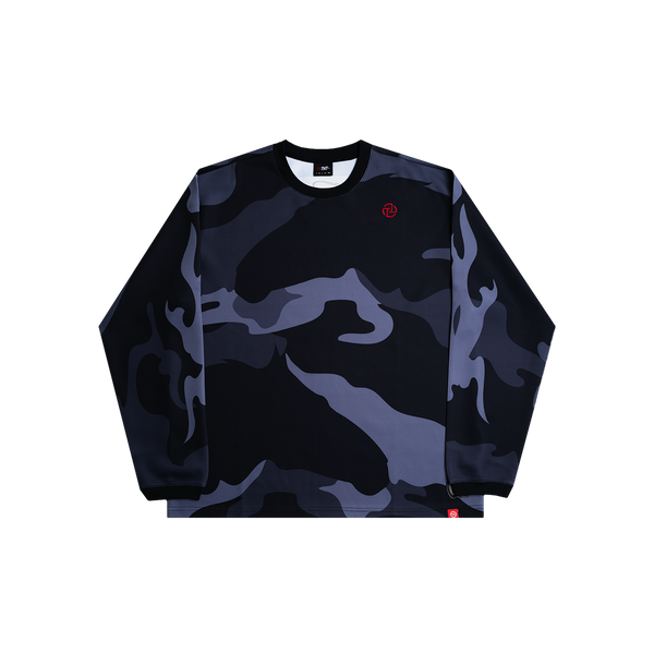 Camo Horse L/S Tee (Black Camouflage)
