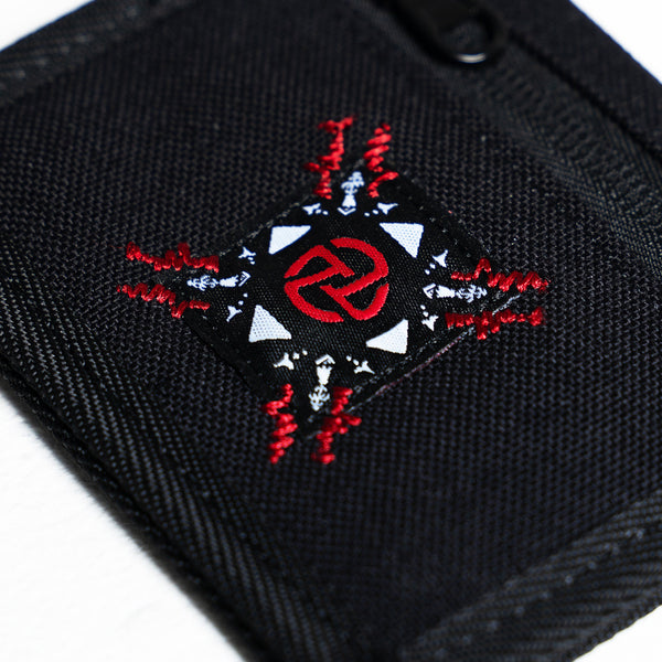 Floral Wallet (Black)