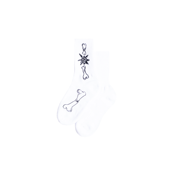 TNTCO Bone Socks  (White)