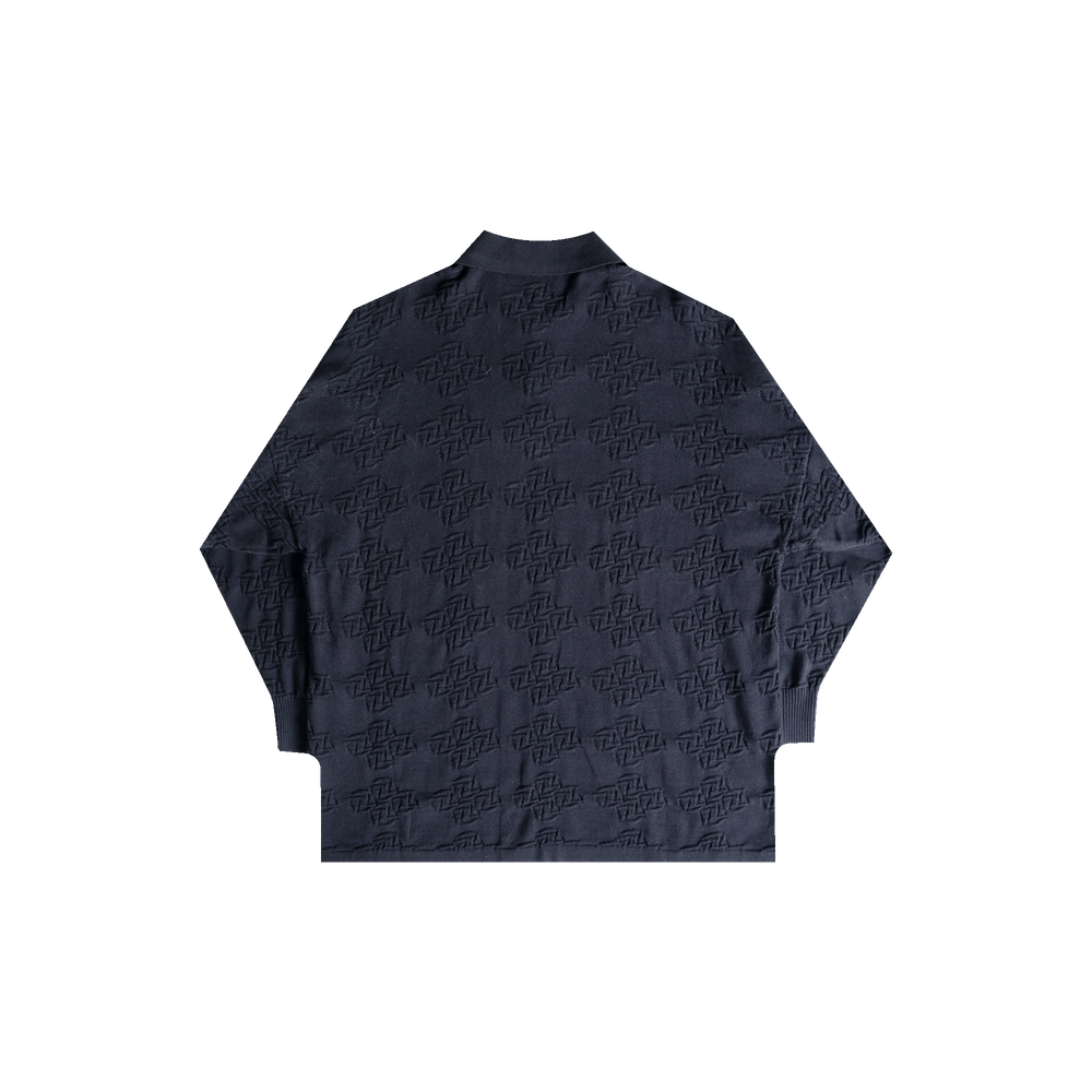 Knitted Polo (Black)