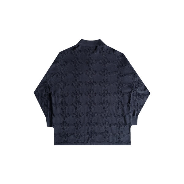 Knitted Polo (Black)