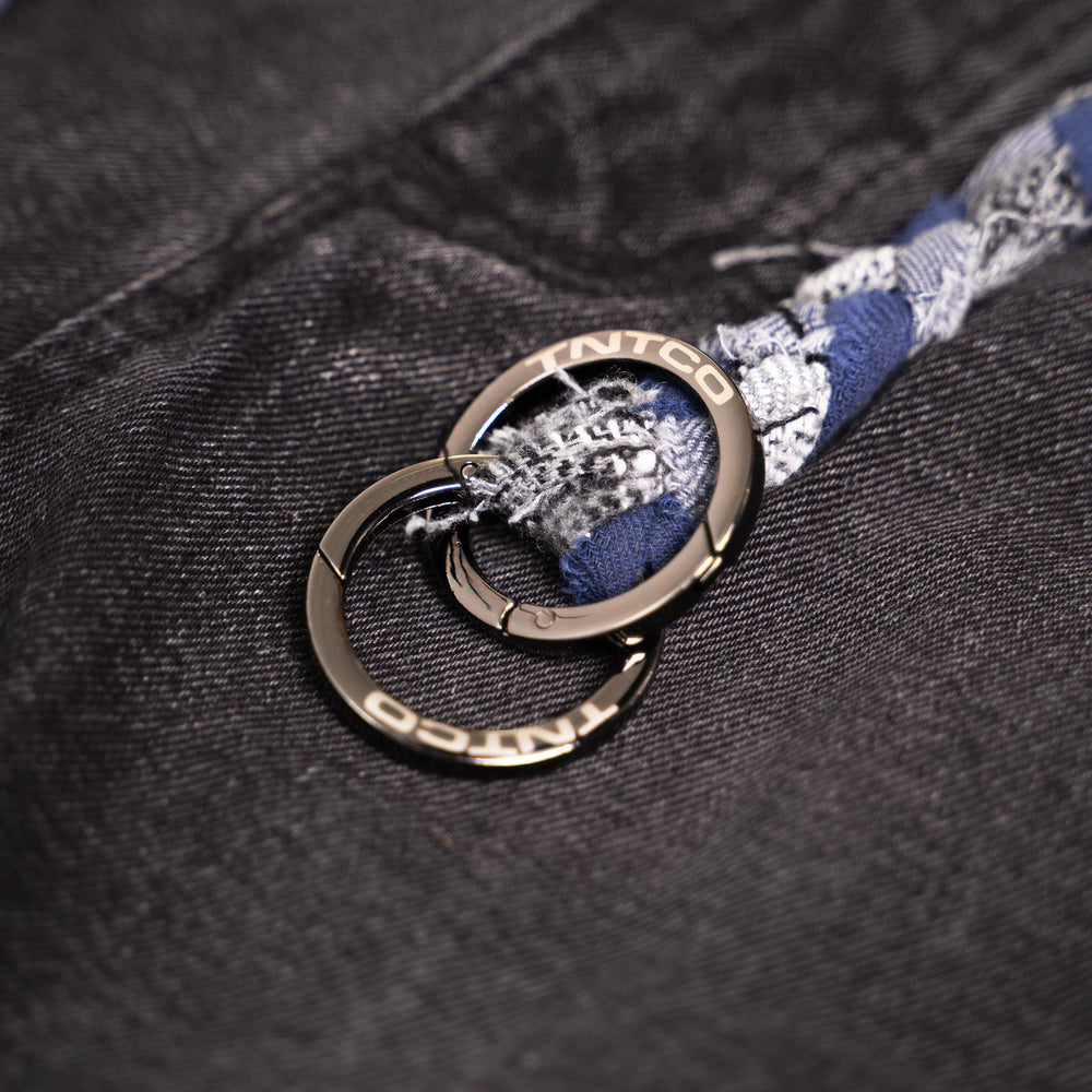 Distressed Logo Jorts (Navy)