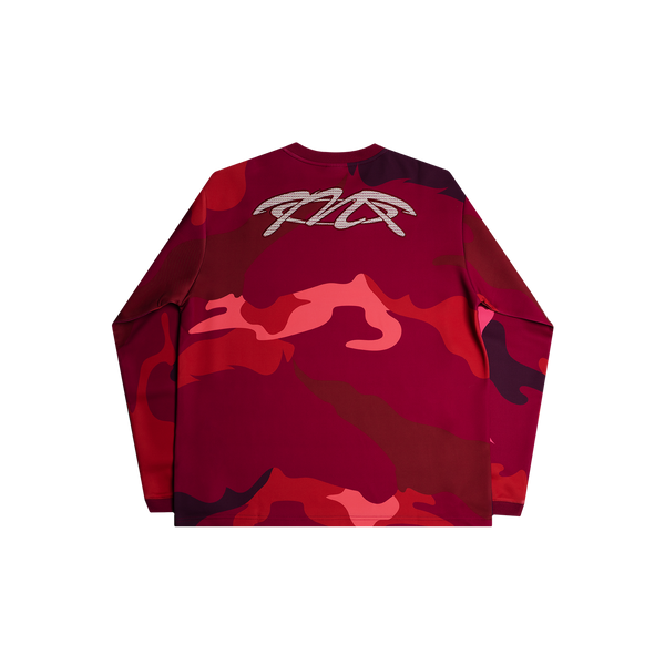 Camo Horse L/S Tee (Red Camouflage)