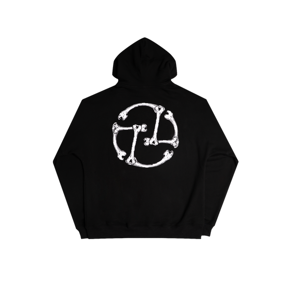 Skeleton Logo Hoodie (Black)