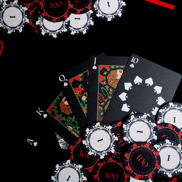 Black Fortune Playing Cards