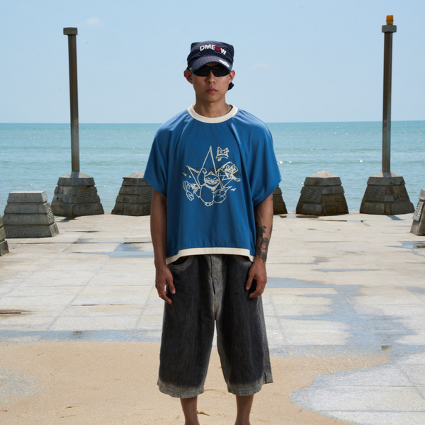 Infamous Boxy Tee (Blue)
