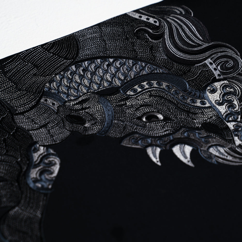 Side Horse Tee (Black on Black)