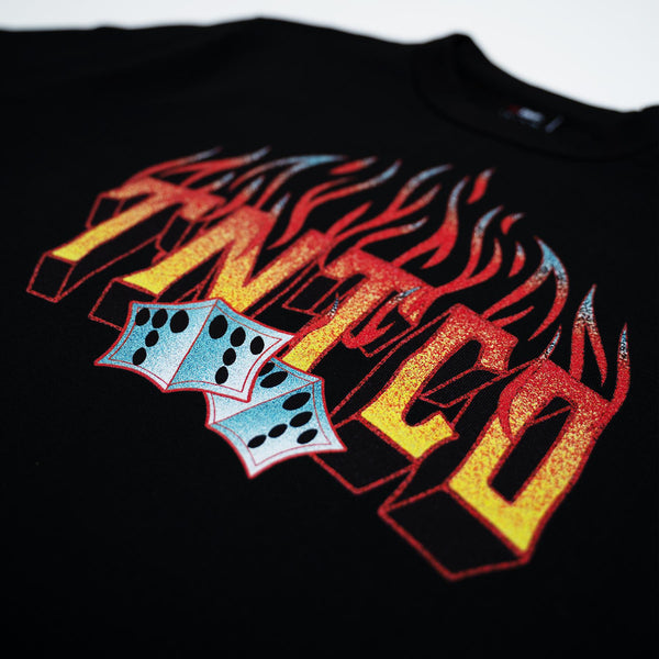 Flaming Dice Tee (Black)