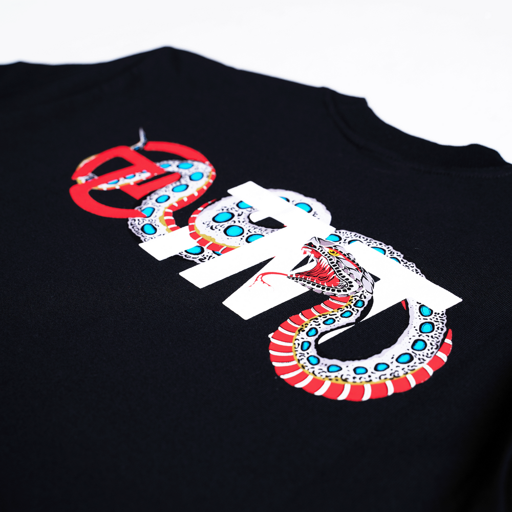 Snake Logo Tee (Black)