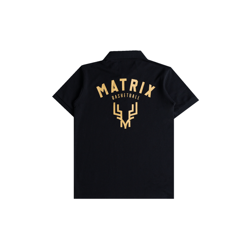 NS Matrix Polo Tee (Black)