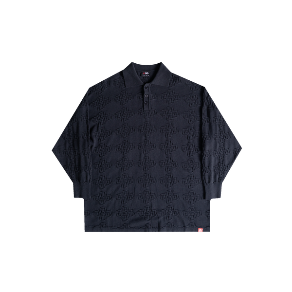 Knitted Polo (Black)