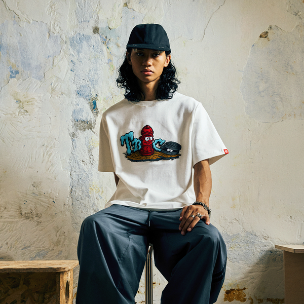 Fire Hydrant Logo Tee (White)
