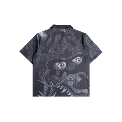 Wk Dragon Full Print Shirt (Black)