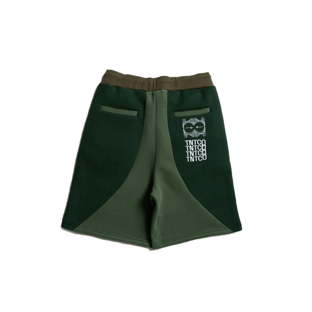 Curvy Blocked Sweatpants (Military Green)