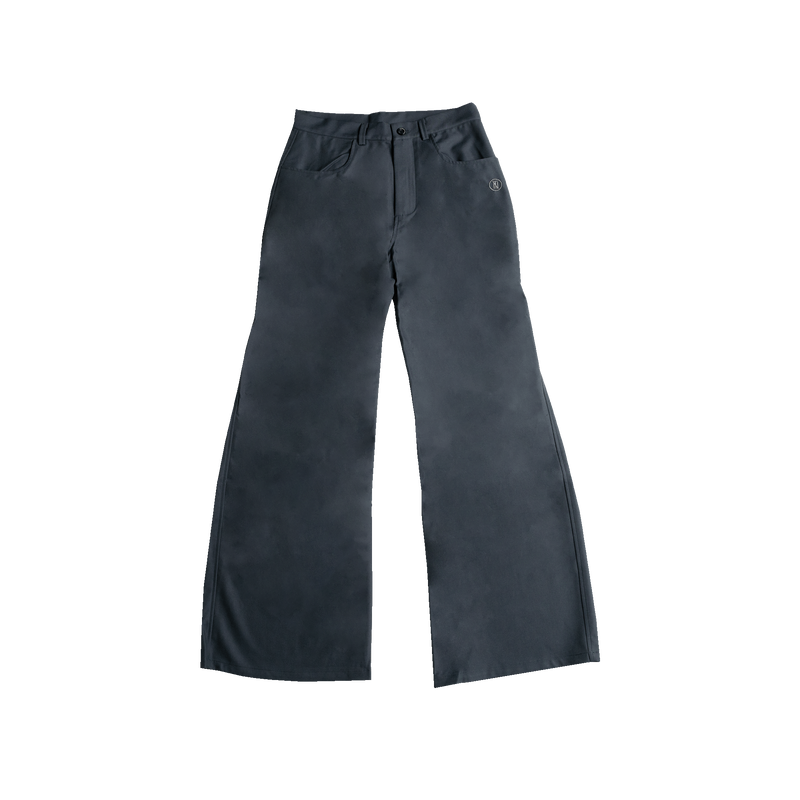 Smooth Mode Pleated Bootcut Pant (Dark Grey)