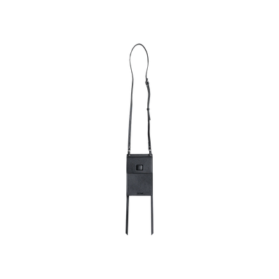 Leather Sling Bag (Black)
