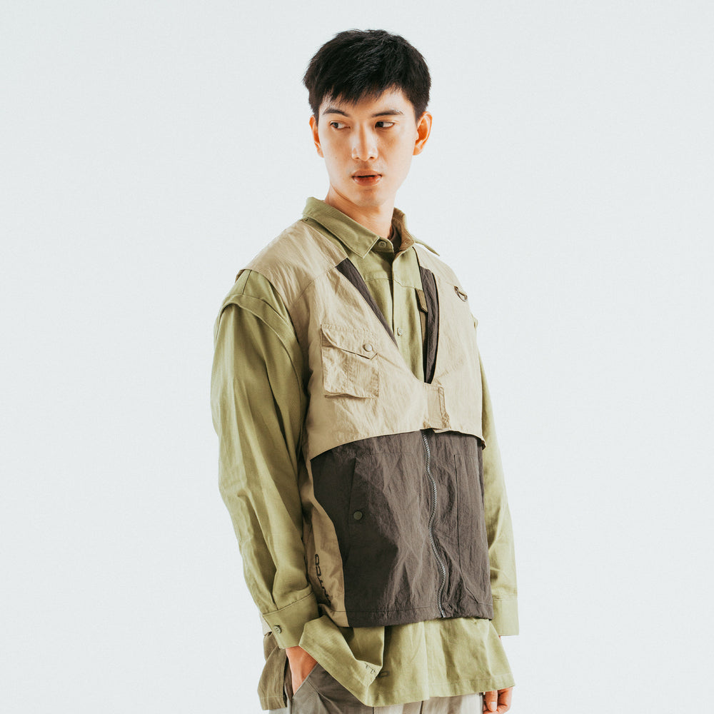 TNTCO x ZEUS Multipocket Shirt (Green)
