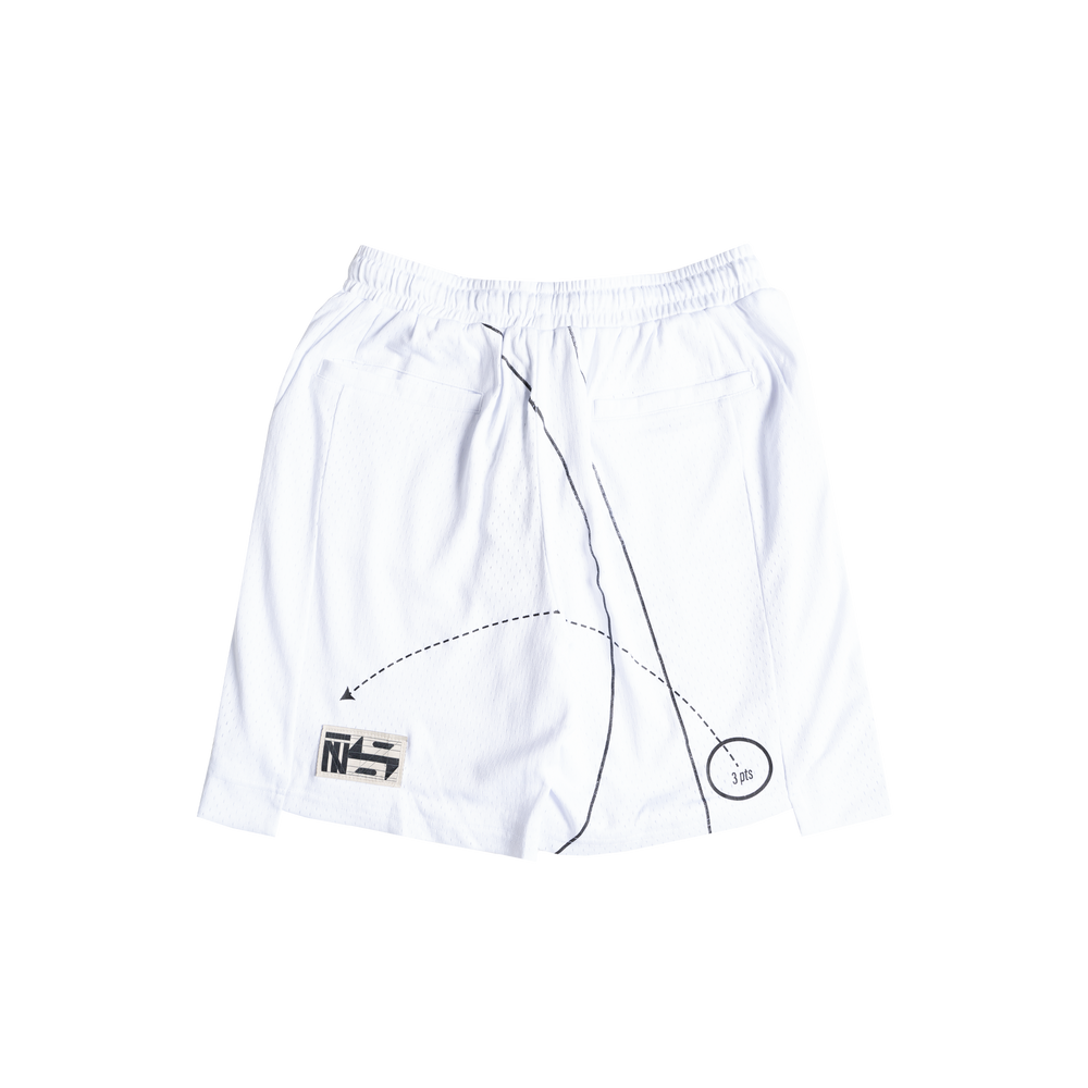 RR Court Shorts (White)