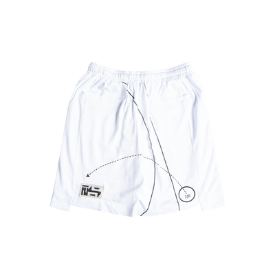 RR Court Shorts (White)