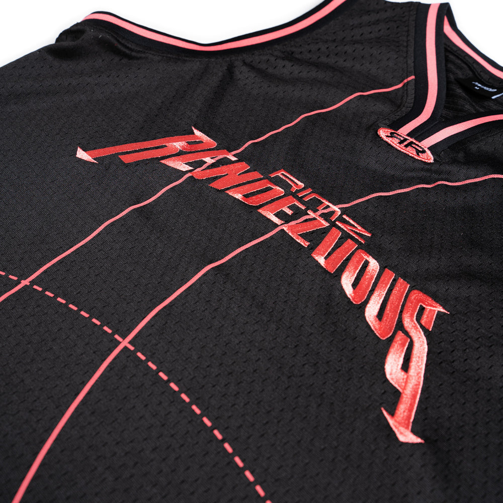 Nike Supreme Basketball Court Jersey Shirt Reversible Size Small Black /  Red