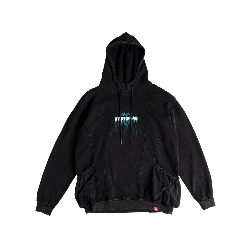 Stoned Wash DYS Hooded Sweatshirt (Black)