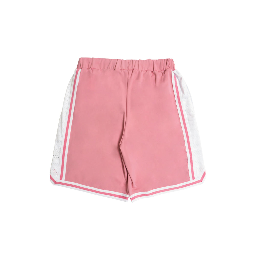 Fusion Logo Basketball Shorts (Pink/White)