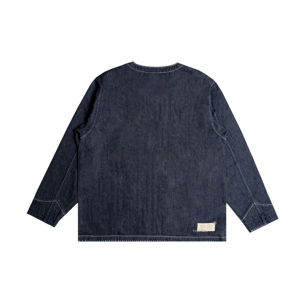 Gui Mao Round Neck Outerwear (Navy)