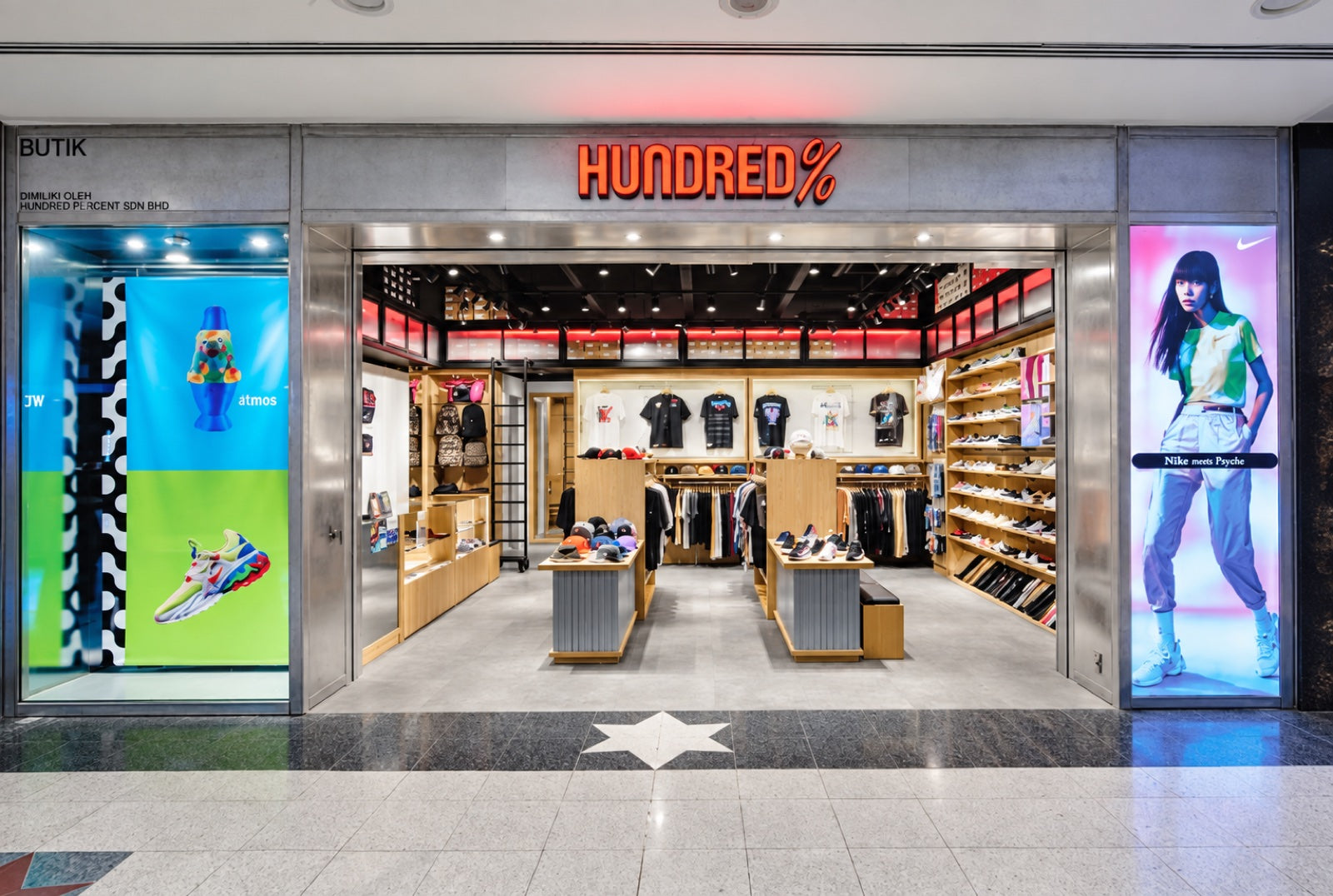 HUNDRED% Sunway Pyramid storefront